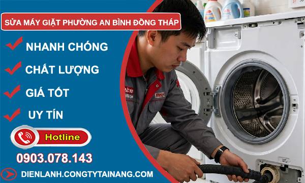 sửa máy giặt phường An Bình Đồng Tháp giá rẻ