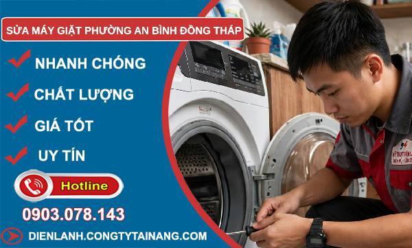 sửa máy giặt phường An Bình Đồng Tháp uy tín