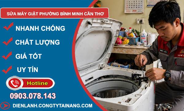 Sửa máy giặt phường Bình Minh Cần Thơ
