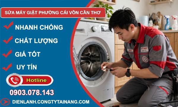 Sửa máy giặt phường Cái Vồn Cần Thơ