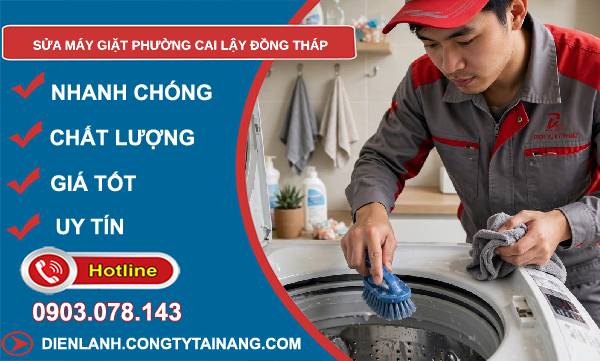 Sửa máy giặt phường Cai Lậy Đồng Tháp giá rẻ