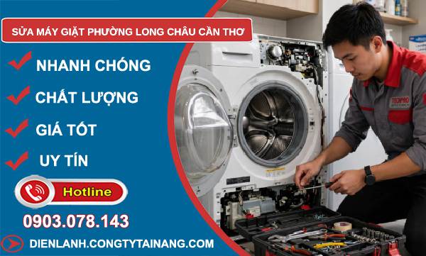 Sửa máy giặt phường Long Châu Cần Thơ