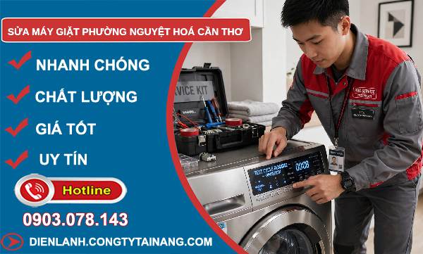 Sửa máy giặt phường Nguyệt Hoá Cần Thơ