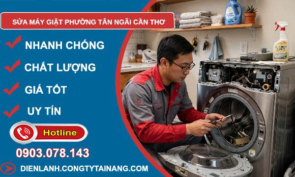 Sửa máy giặt phường Tân Ngãi Cần Thơ giá rẻ