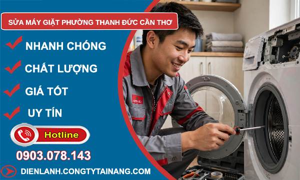 Sửa máy giặt phường Thanh Đức Cần Thơ giá rẻ