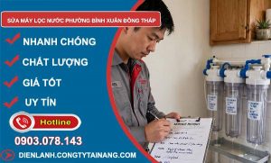 Sửa máy lọc nước phường Bình Xuân Đồng Tháp giá rẻ