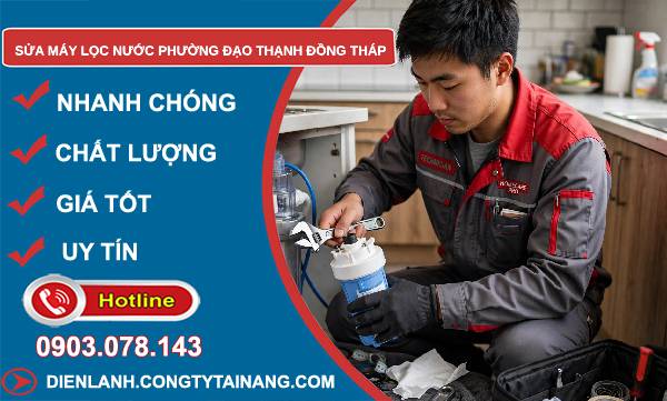 Sửa máy lọc nước phường Đạo Thạnh Đồng Tháp giá rẻ