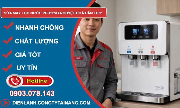Sửa máy lọc nước phường Nguyệt Hoá Cần Thơ