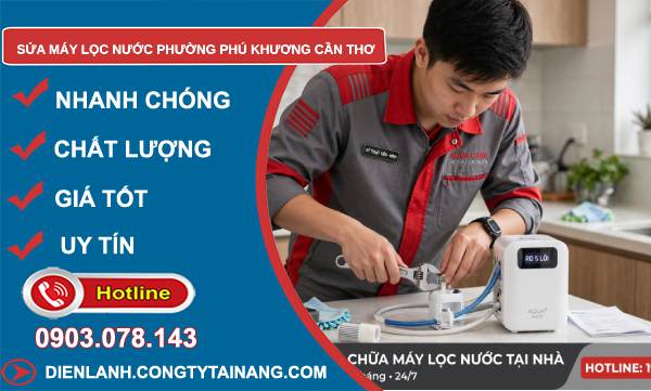 Sửa máy lọc nước phường Phú Khương Cần Thơ giá rẻ