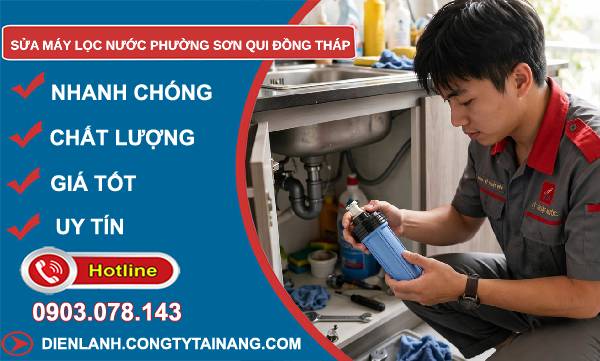 Sửa máy lọc nước phường Sơn Qui Đồng Tháp giá rẻ