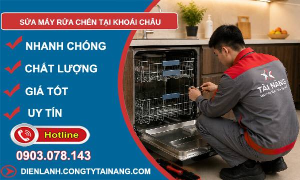 sửa máy rửa chén tại khoái châu