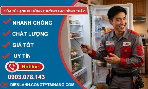 Sửa tủ lạnh phường Thường Lạc Đồng Tháp giá rẻ