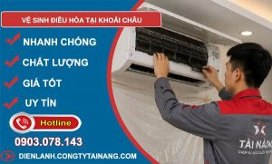 vệ sinh điều hoà tại khoái châu
