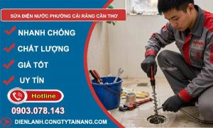 sửa điện nước phường Cái Răng Cần Thơ