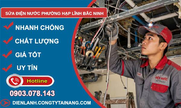 sửa điện nước phường Hạp Lĩnh