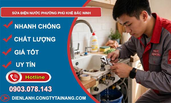 sửa điện nước phường Phù Khê Bắc Ninh