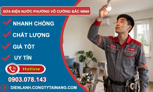 sửa điện nước phường Võ Cường Bắc Ninh