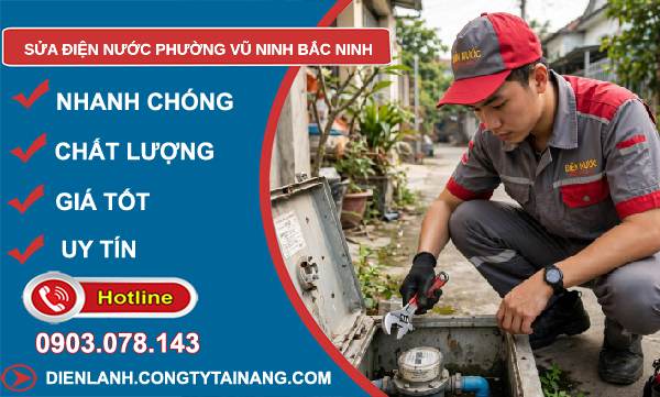 sửa điện nước phường Vũ Ninh