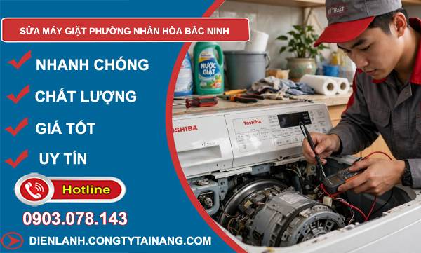 sửa máy giặt phường Nhân Hòa Bắc Ninh