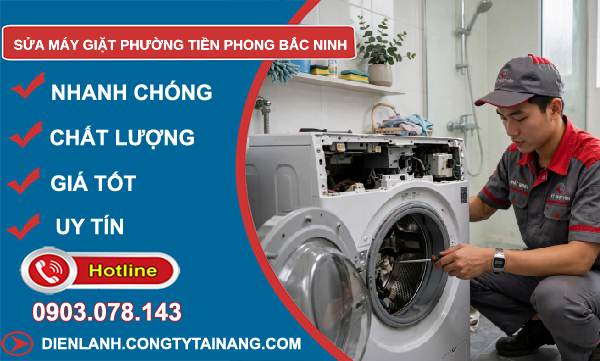 sửa máy giặt phường Tiền Phong Bắc Ninh