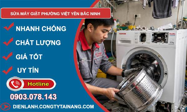 sửa máy giặt phường Việt Yên Bắc Ninh