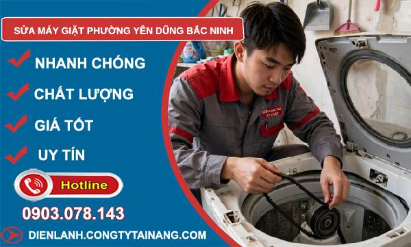 sửa máy giặt phường Yên Dũng