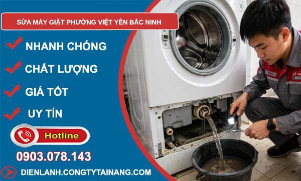 sửa máy giặt phường Việt Yên