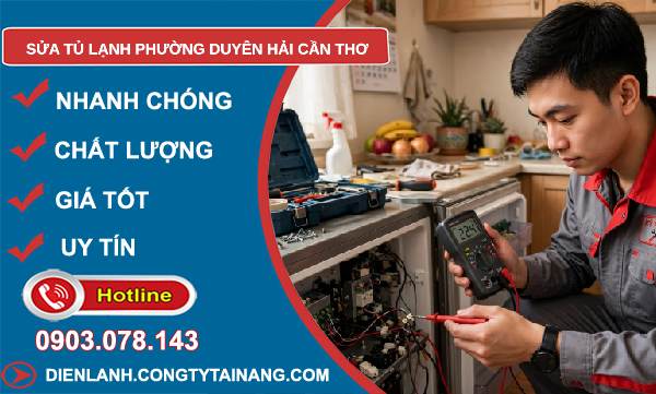 sửa tủ lạnh phường Duyên Hải