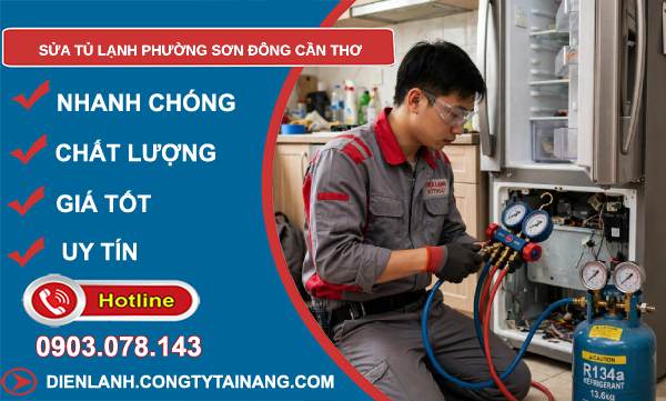 sửa tủ lạnh phường Sơn Đông