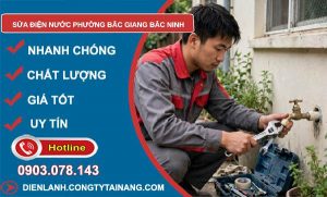 sửa điện nước phường Bắc Giang Bắc Ninh