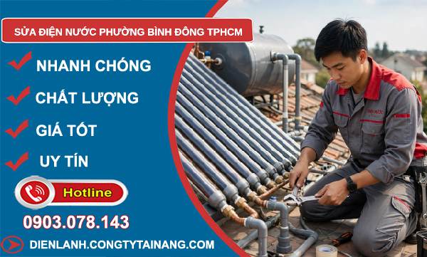 sửa điện nước phường Bình Đông