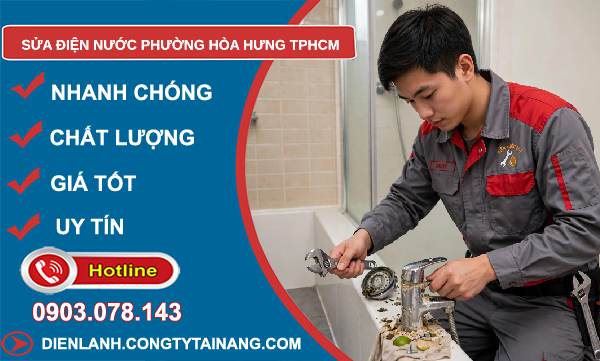 sửa điện nước phường Hòa Hưng TPHCM