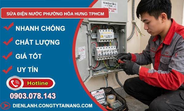 sửa điện nước phường Hòa Hưng