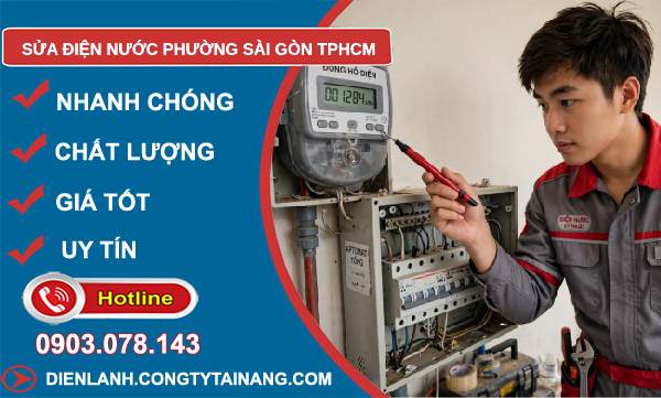 sửa điện nước phường Sài Gòn TPHCM