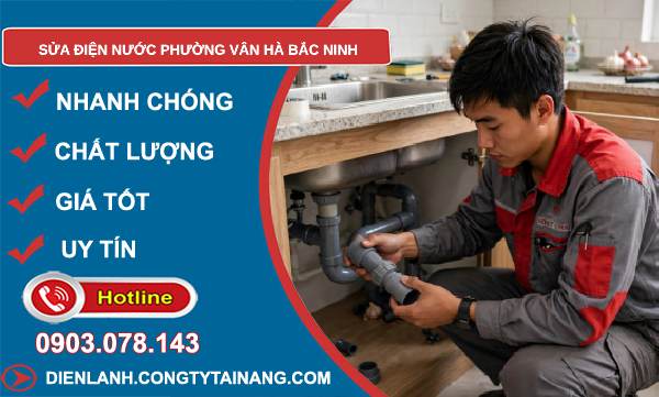 sửa điện nước phường Vân Hà