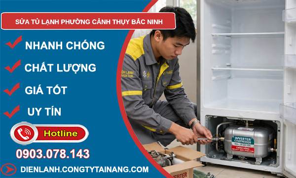 sửa tủ lạnh phường Cảnh Thụy Bắc Ninh