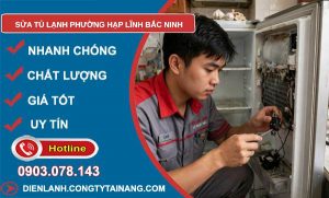 sửa tủ lạnh phường Hạp Lĩnh