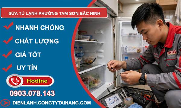 sửa tủ lạnh phường Tam Sơn Bắc Ninh